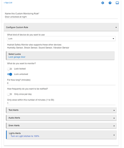 custom rule error