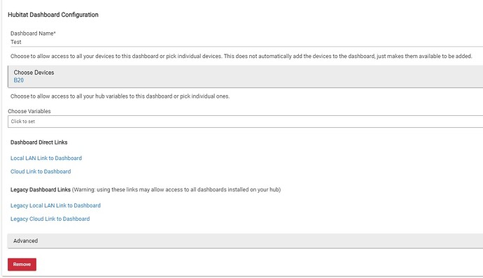 device config