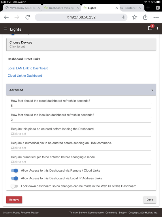 Dashboard missing option to add - Get Help - Hubitat