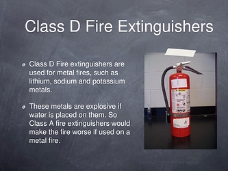 Class D Fire Extinguishers