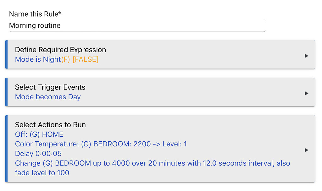 Change Color over Time issue 🛎️ Get Help Hubitat