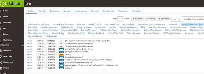 Device logs