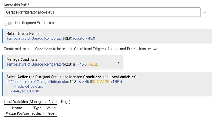 Rule stopped working