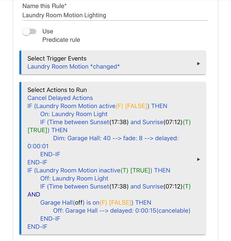 Hanging rule 📐 Rule Machine® Hubitat