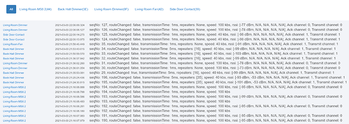 ms62 testing log