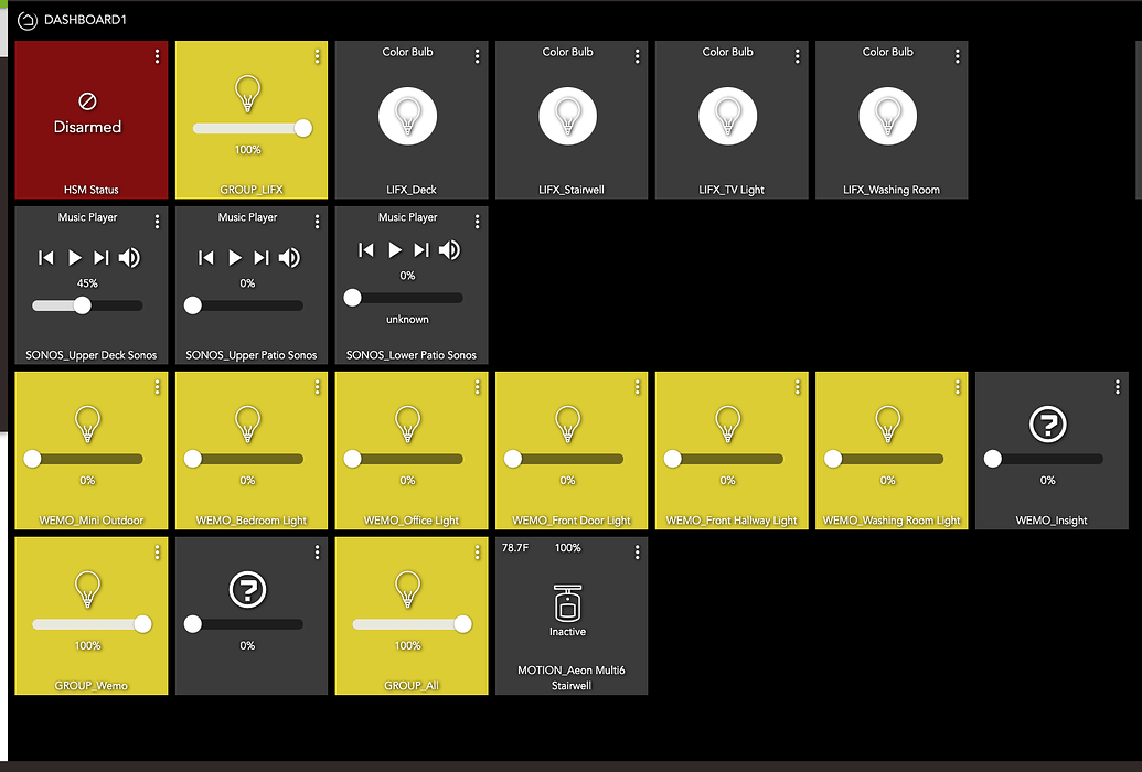 Dashboard Coloring - Novice Help - Hubitat