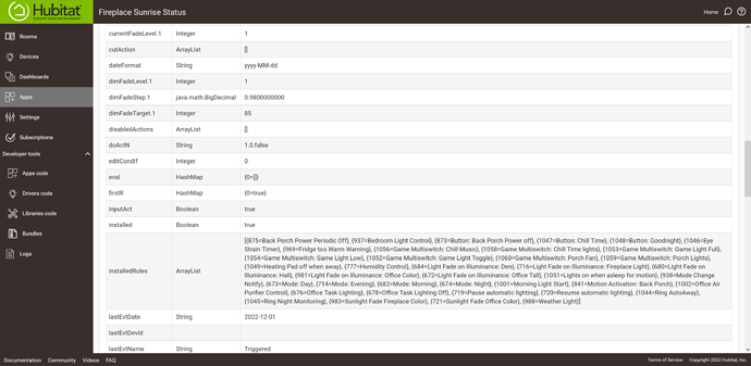 Screenshot 2022-12-01 at 16-30-42 Fireplace Sunrise Status