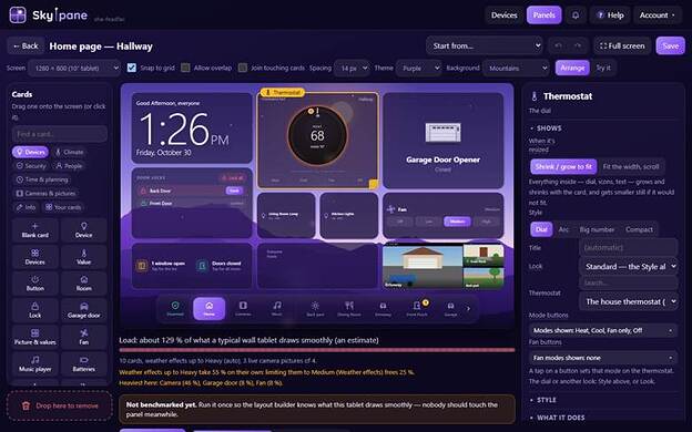 The layout builder