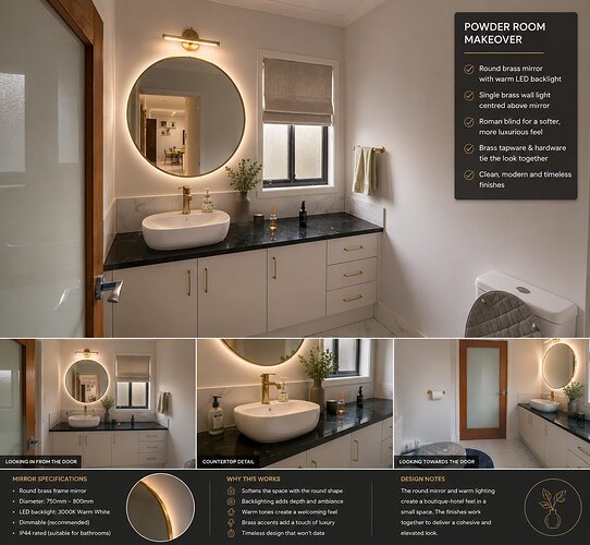 Powder Room Mirror