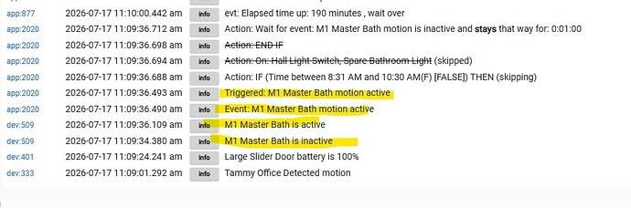 Rule 2020 Log Information