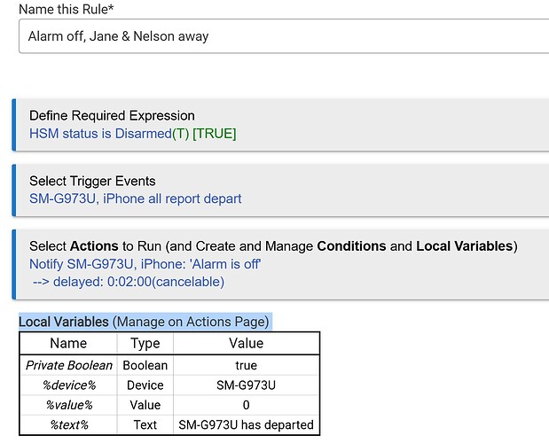 Hubitat rule