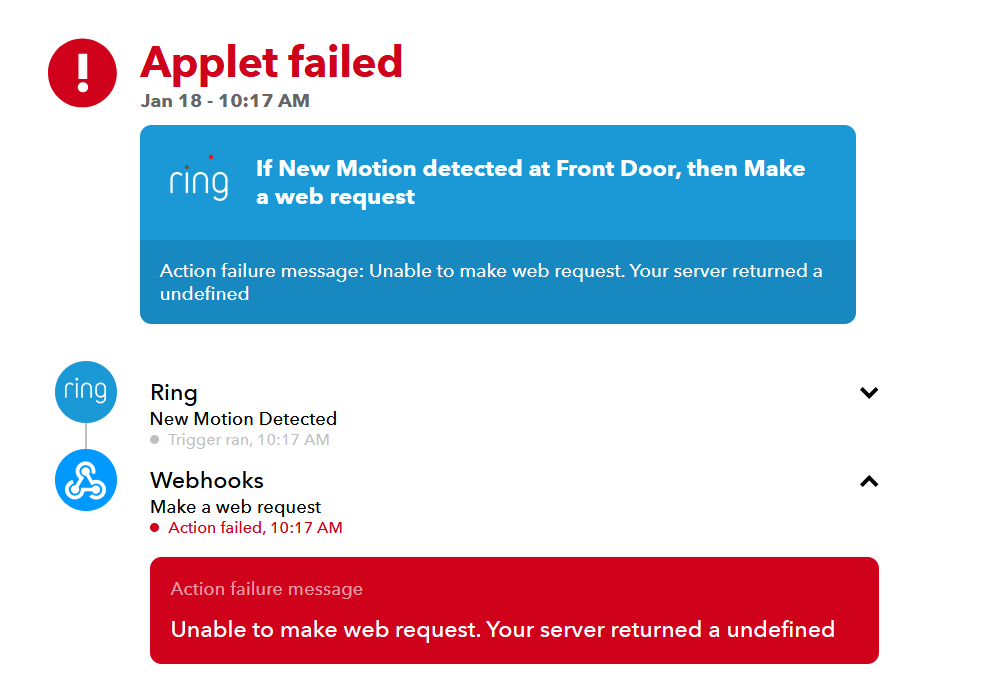 Ring alarm and ifttt cheap