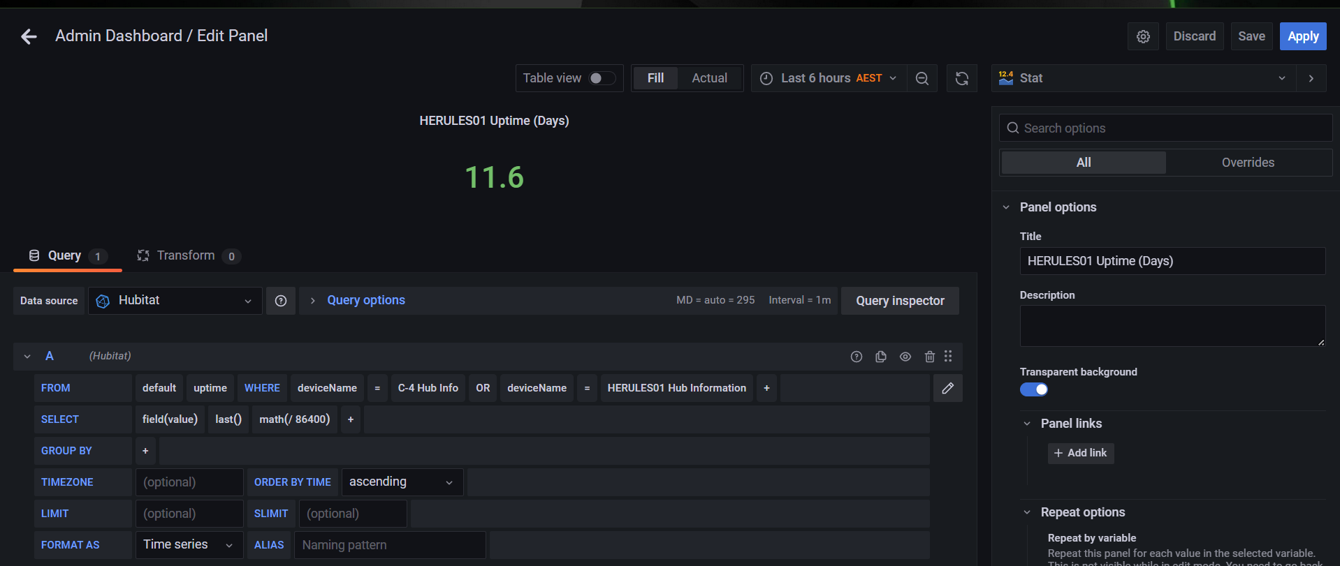 Share your Flux / Grafana Dashboards! - ⚙️ Custom Apps and Drivers ...