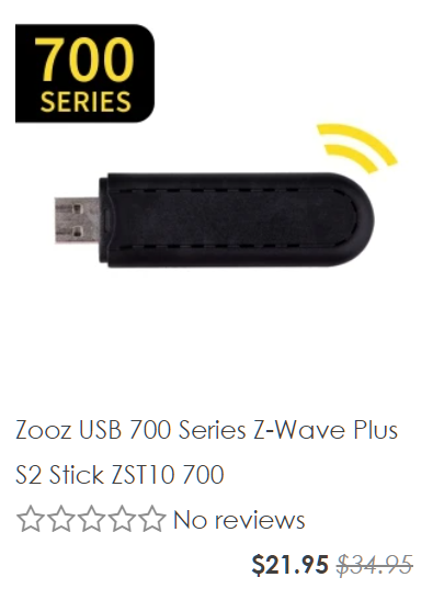 Zooz USB 700 Series Z-Wave Plus S2 Stick ZST10 700 - The Smartest House