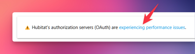 Hyperlinked OAuth Error Message