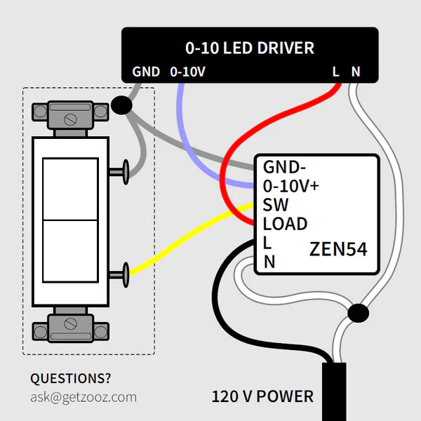 Success! 0-10 Volt Control of AC Infinity (or any EC fan motor) using  Leviton ZS057-D0Z Zigbee Dimmer or Zooz Zen54 zWave 0-10V dimmer - 💡  Lighting - Hubitat