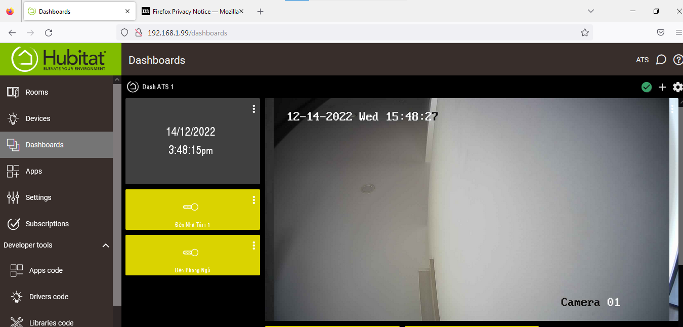 hubitat ip camera