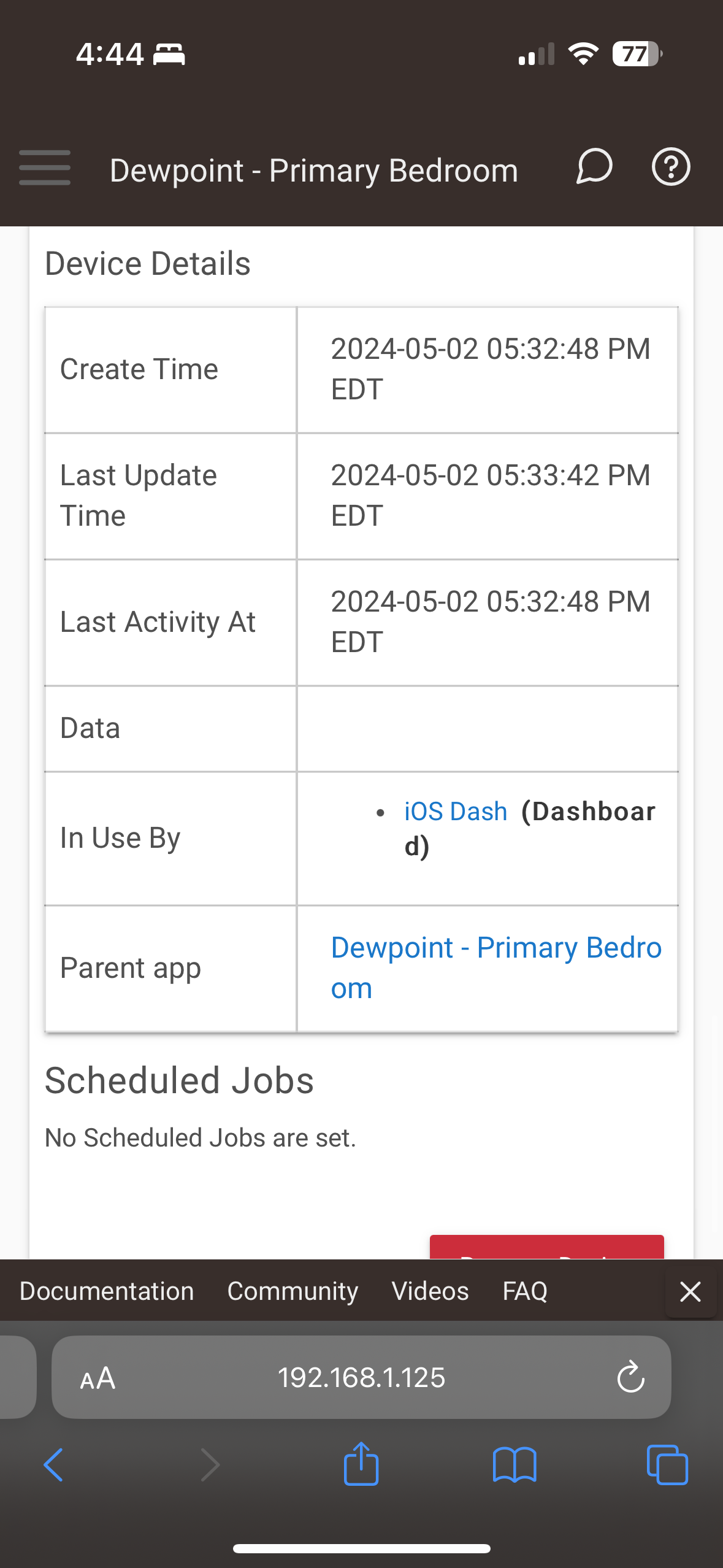 Guffman Dewpoint Calculator Virtual App - Sending To Homekit - Using 