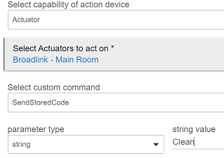 Actuator Stored Code