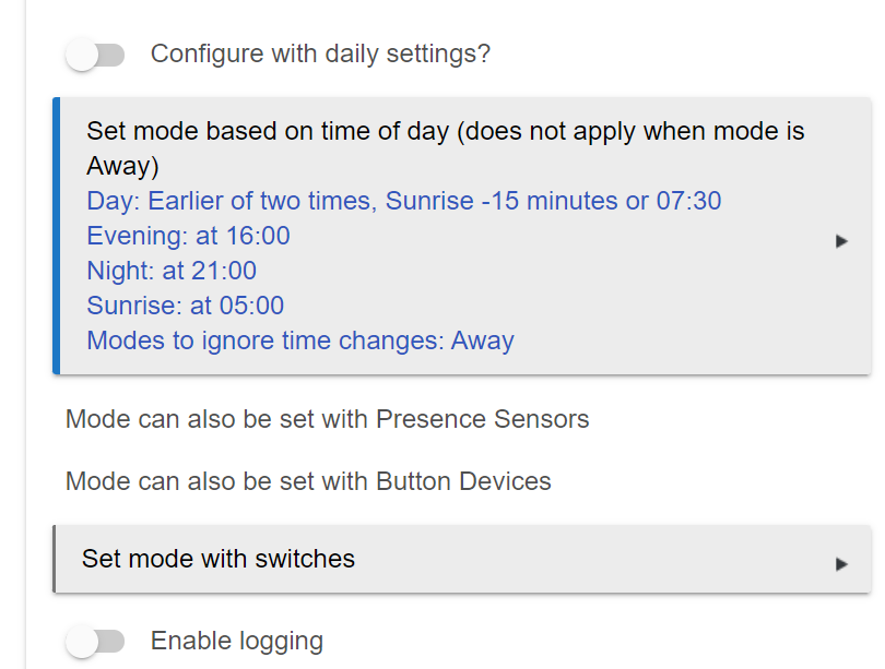 Mode Manager Not Changing Modes - 🛎️ Get Help - Hubitat