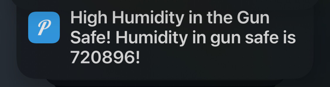 Humidity sensor alert , impossible value - 🛎️ Get Help - Hubitat