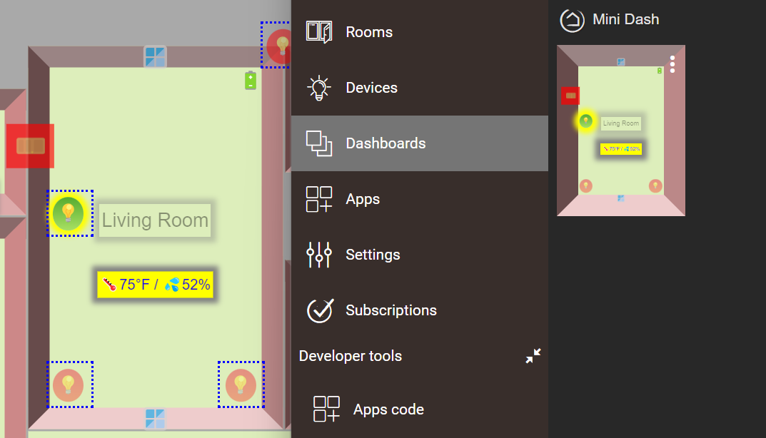 Preview]Tile Builder Rooms - Preview (It's very cool!) - Custom Apps -  Hubitat