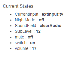 SonyAudioControlStates