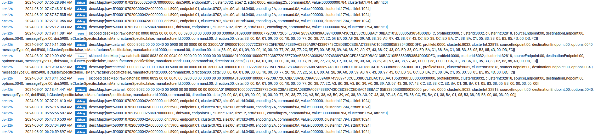 GE Zigbee Switch Driver Debug Logs - Devices - Hubitat