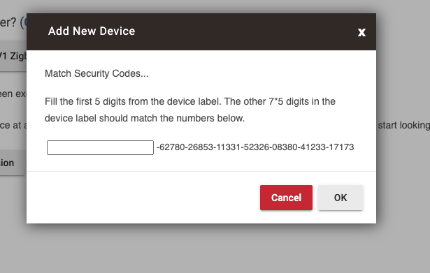 Security Key Prompt