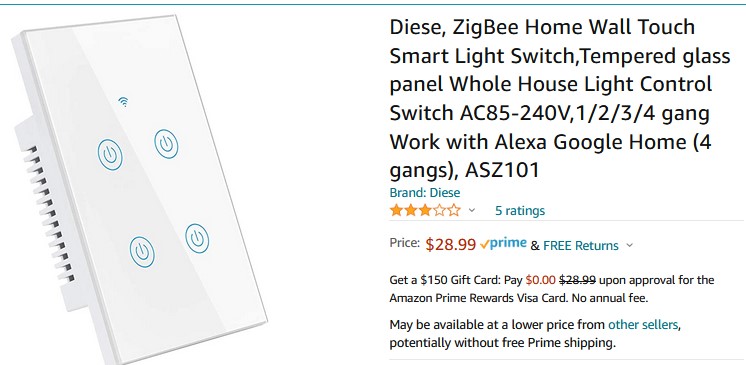 Zigbee Touch Switch With Multiple Switches in Single Gang Electrical Box -  Devices - Hubitat
