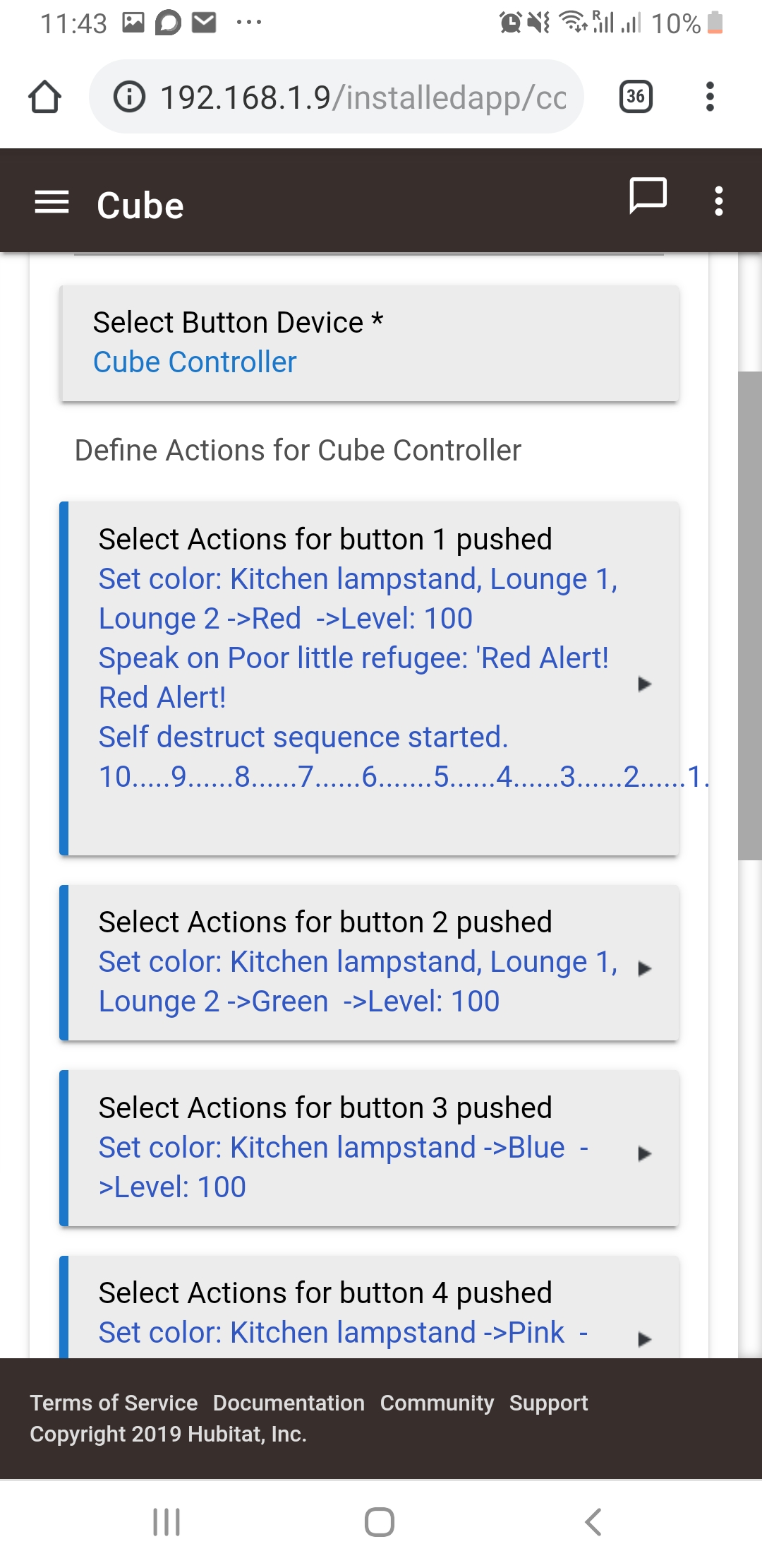 Button controller error - 🛎️ Get Help - Hubitat