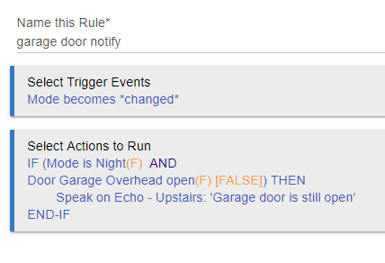 Garage door still open rule - Get Help - Hubitat