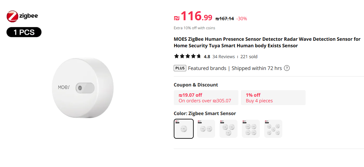 [RELEASE] Tuya Zigbee Multi-Sensor 4 In 1 (PIR motion sensors) w ...