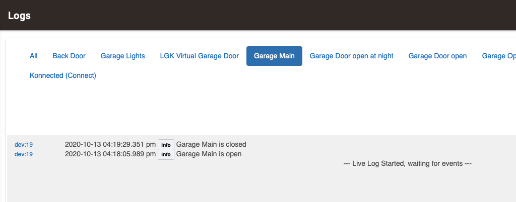 Garage Door Opener App Lgk Virtual, Hubitat Smartthings Multipurpose Sensor Garage Door Opener
