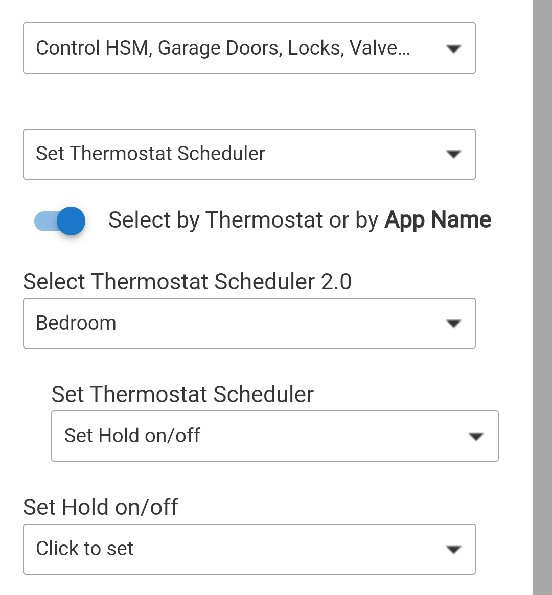 Is there a way to temporarily hiberate thermostat scheduler 🧰 Built