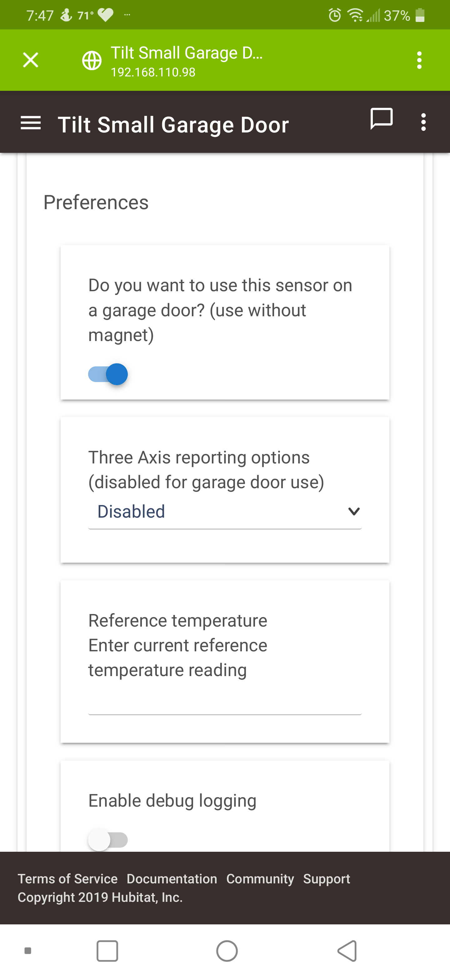 Smartthings Multipurpose Sensor Not Staying Open On Tilt Devices Hubitat