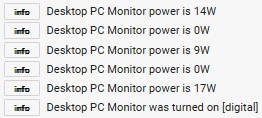 Desktop PC Monitor Power Log