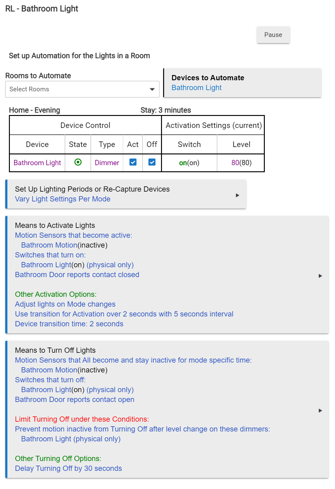 Room Lighting not working with contact sensor Room Lighting Hubitat