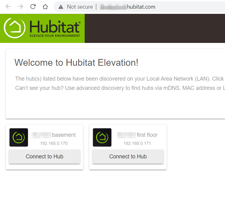 Settings for connecting T-HUB to