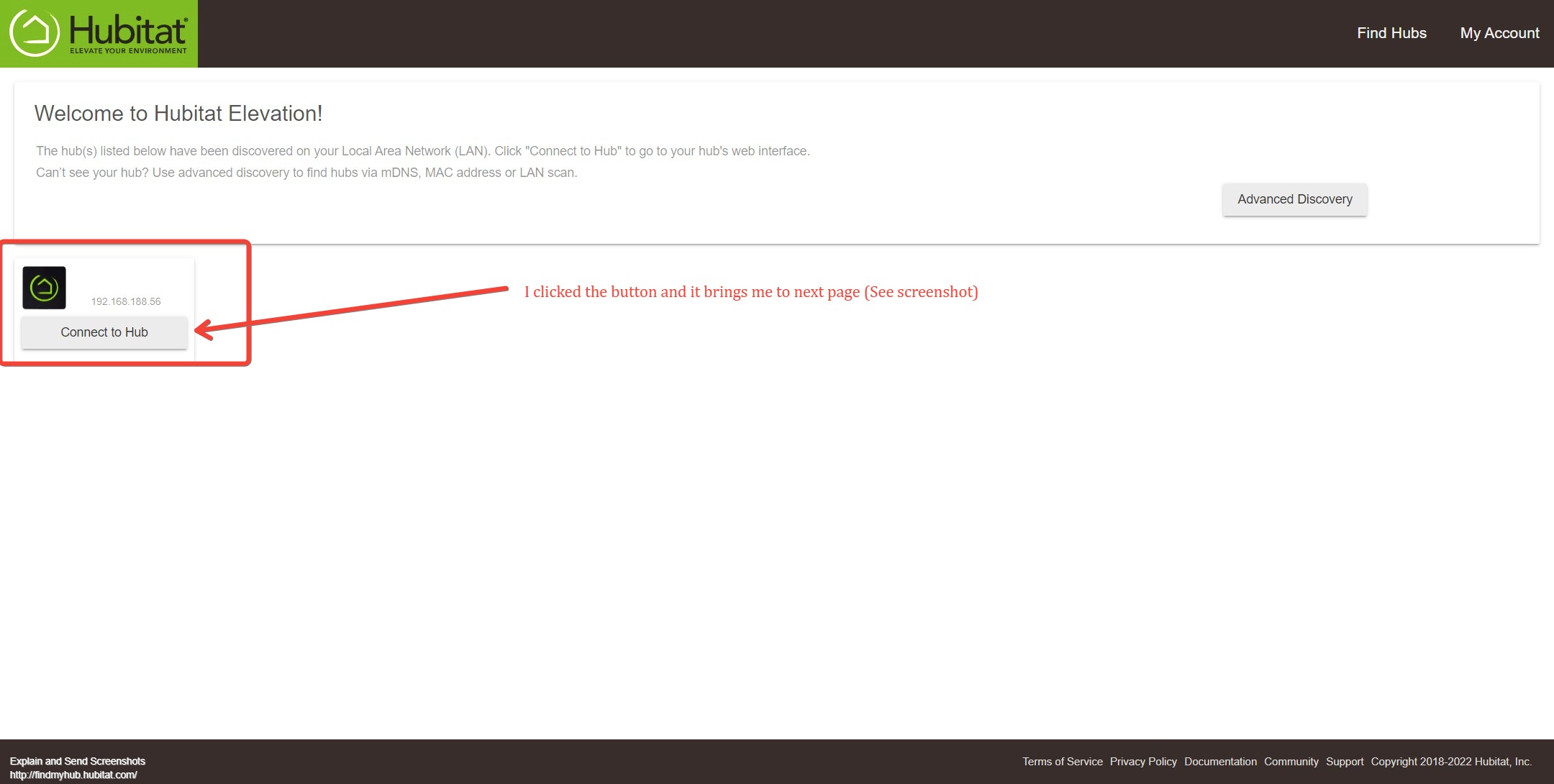 Blue light constant NEVER Green C7 Novice Help Hubitat