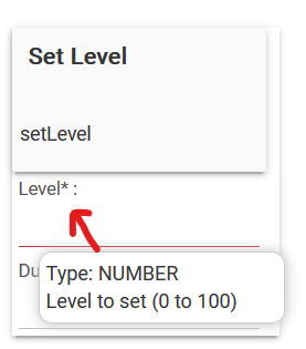 Screenshot of parameter tooltip