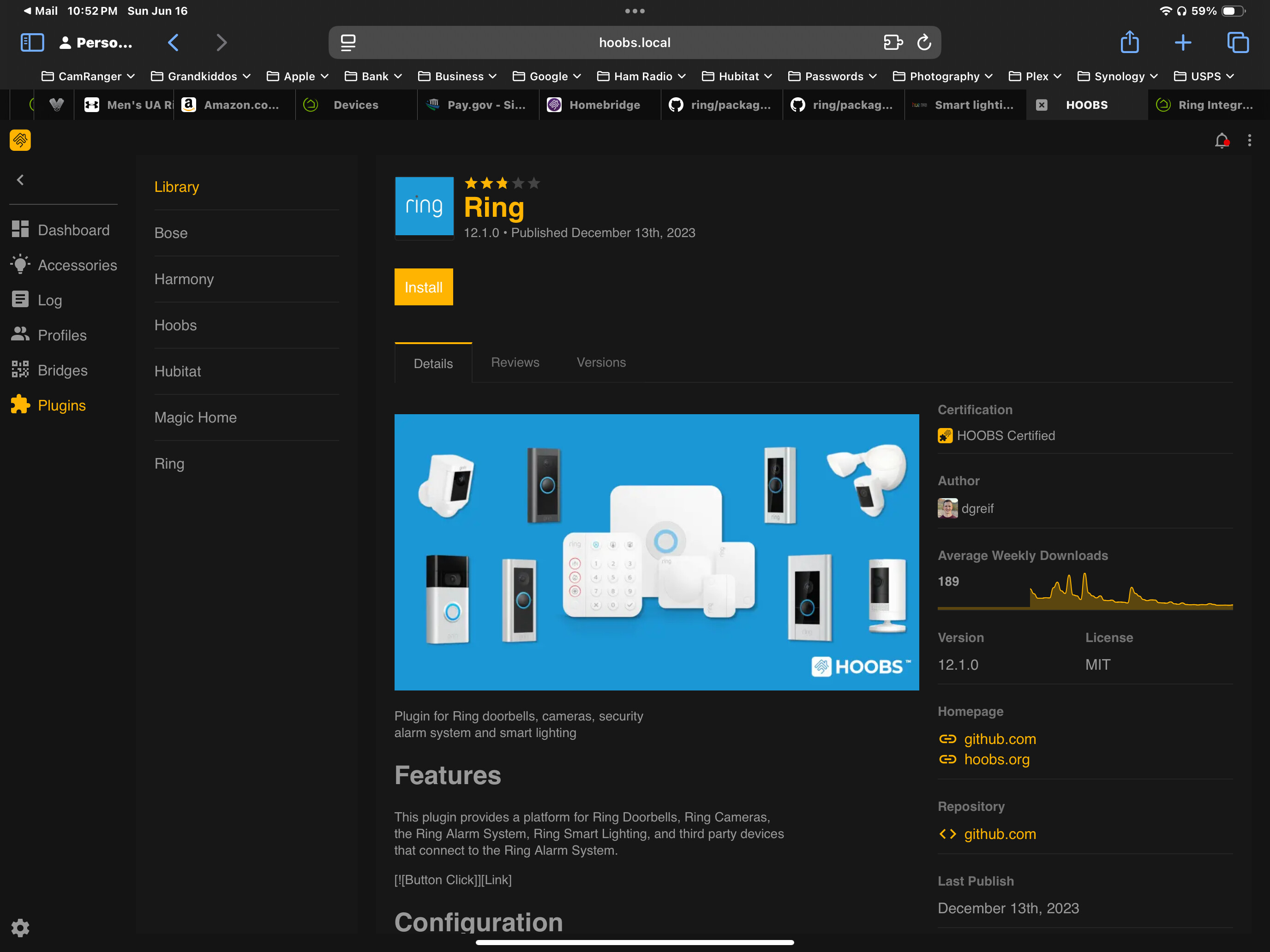 Hubitat Ring Integration (Unofficial) Custom Monitoring Rules Hubitat