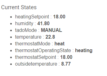 TADO (connect) thermostatOeratingState always heating - 🛎️ Get