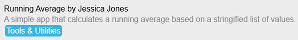 Running Average in HPM